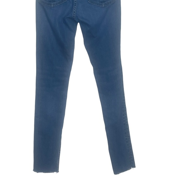 Rag & Bone El Cut Hem High Rise Skinny Size 25 Blue Jeans - Picture 10 of 11